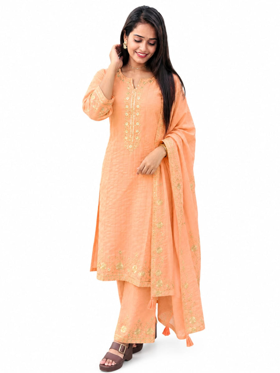 Elegance Embroidered Suit Set (RRRD66 RR TULSHI)