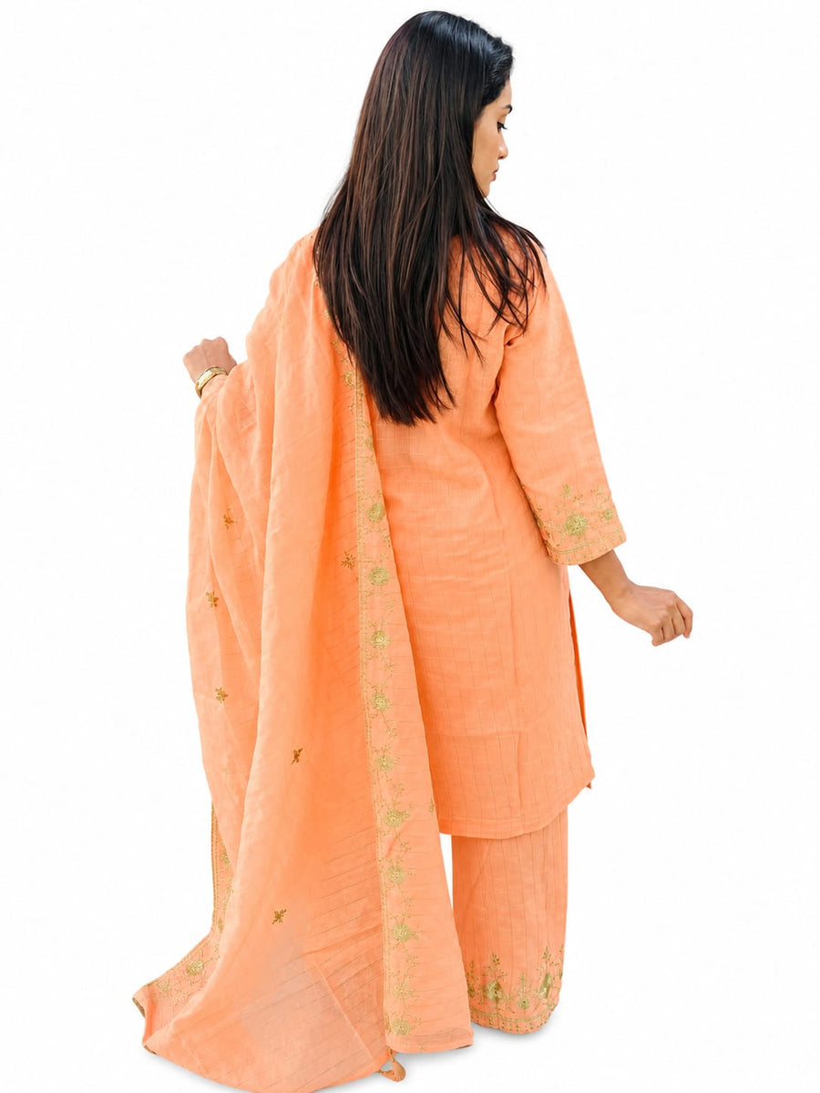 Elegance Embroidered Suit Set (RRRD66 RR TULSHI)