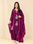 Royal Embroidered 3-Piece Suit Set (RRRD67 Chhaya)