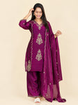 Royal Embroidered 3-Piece Suit Set (RRRD67 Chhaya)