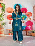 Royal Embroidered 3-Piece Suit Set (RRRD67 Chhaya)