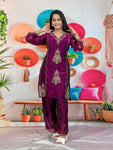 Royal Embroidered 3-Piece Suit Set (RRRD67 Chhaya)