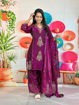 Royal Embroidered 3-Piece Suit Set (RRRD67 Chhaya)