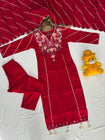 🌸 Elegant Embroidered Kurta Set with Flowing Dupatta ✨ (RRRD68)