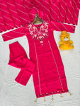 🌸 Elegant Embroidered Kurta Set with Flowing Dupatta ✨ (RRRD68)
