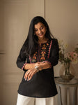 Beautiful Pure Cotton  top Pant set with beautiful embroidery work 💗(SWSK82)