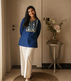 Beautiful Pure Cotton  top Pant set with beautiful embroidery work 💗(SWSK82)
