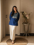Beautiful Pure Cotton  top Pant set with beautiful embroidery work 💗(SWSK82)