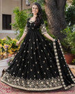 ✨ Elegant Anarkali Gown with Intricate Floral Embroidery 🌸 (RRRD69)