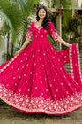 ✨ Elegant Anarkali Gown with Intricate Floral Embroidery 🌸 (RRRD69)