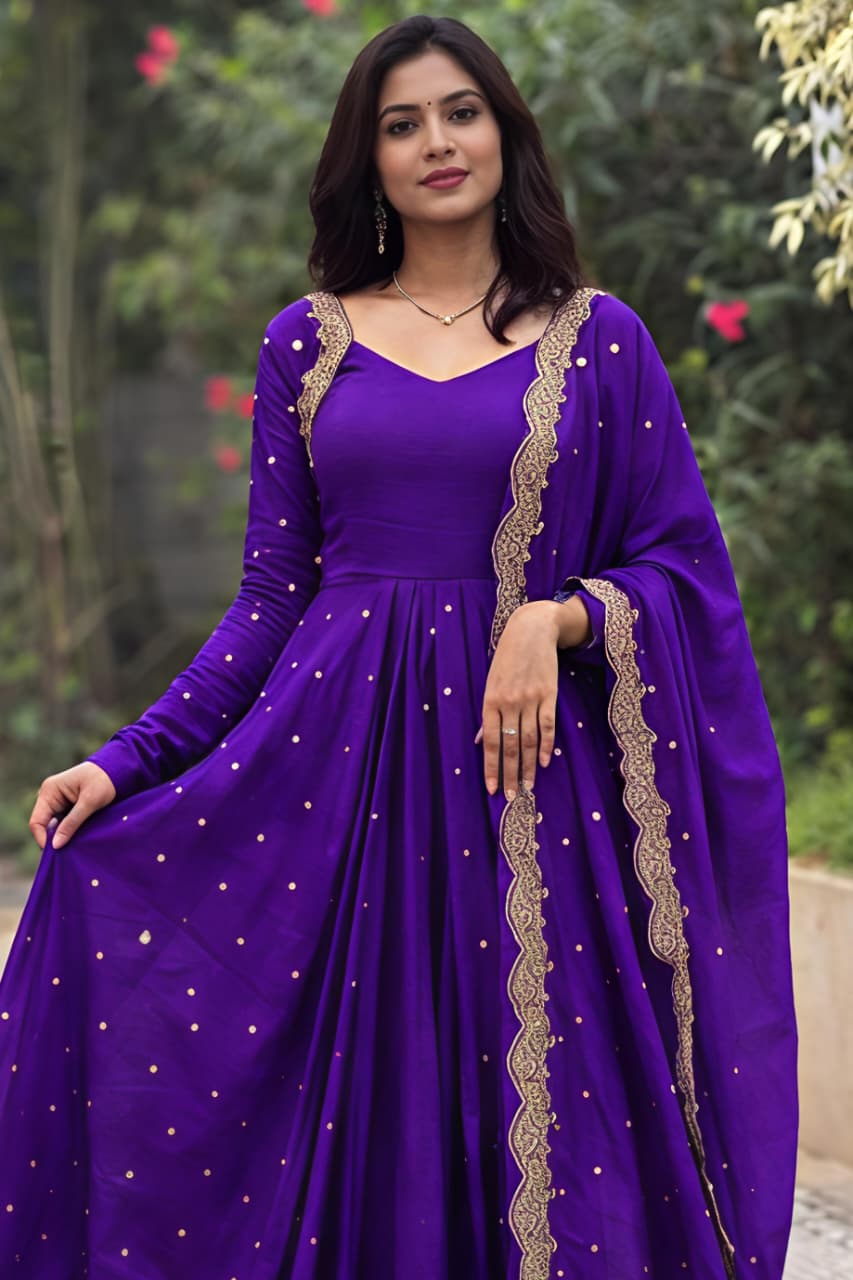 This Exquisite  Georgette anarkali  (RRRD30)