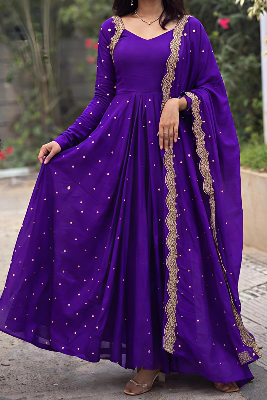This Exquisite  Georgette anarkali  (RRRD30)