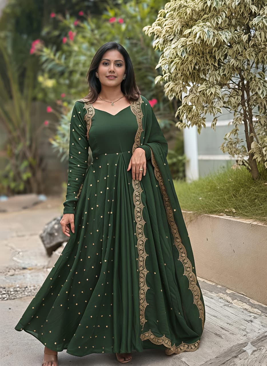 This Exquisite  Georgette anarkali  (RRRD30)