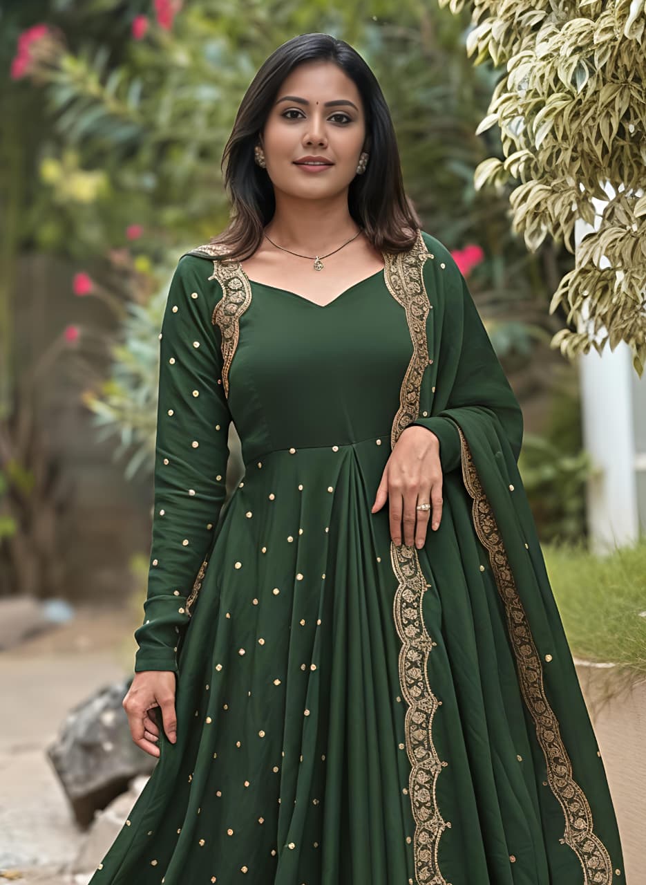 This Exquisite  Georgette anarkali  (RRRD30)