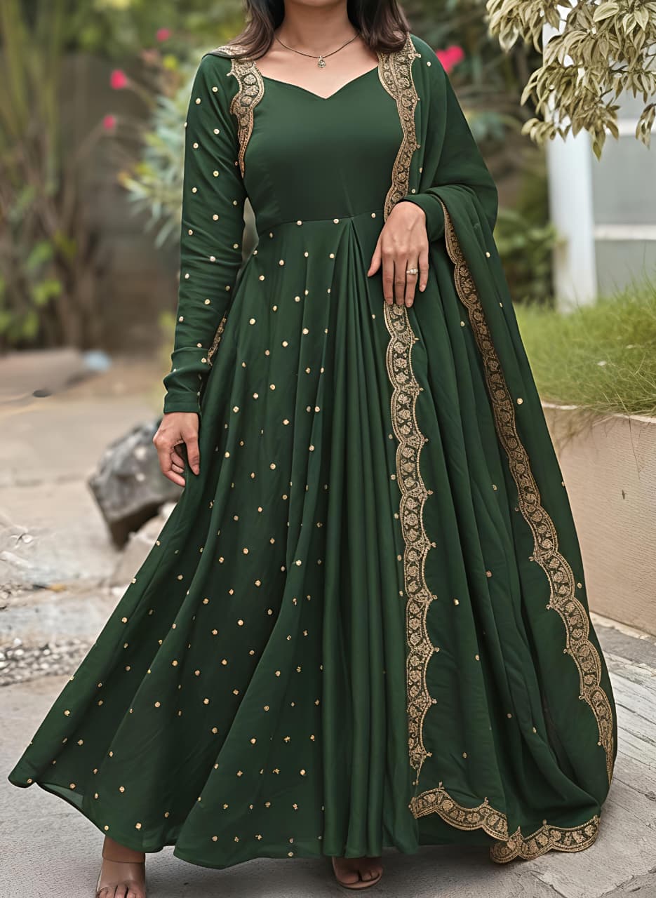 This Exquisite  Georgette anarkali  (RRRD30)