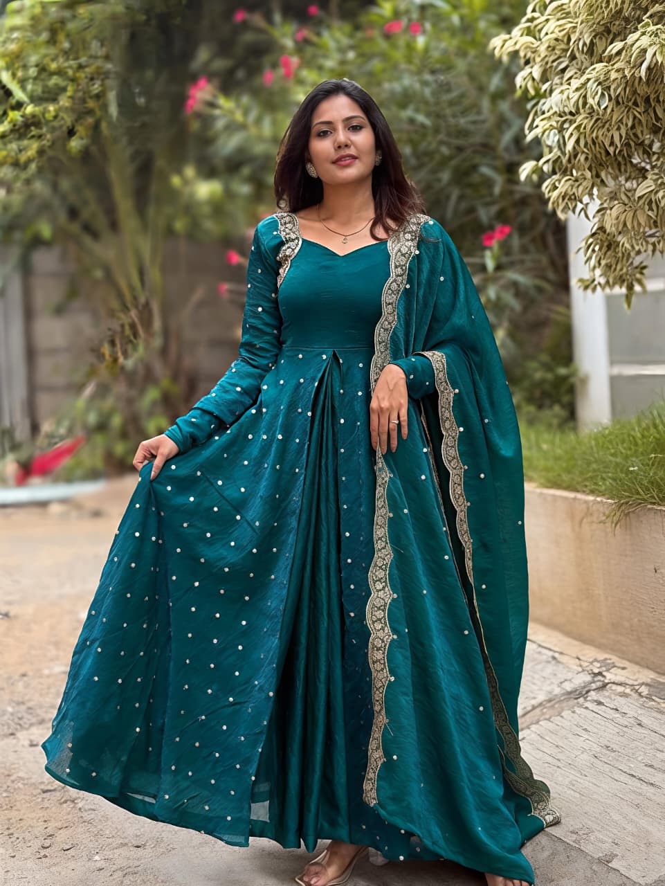 This Exquisite  Georgette anarkali  (RRRD30)