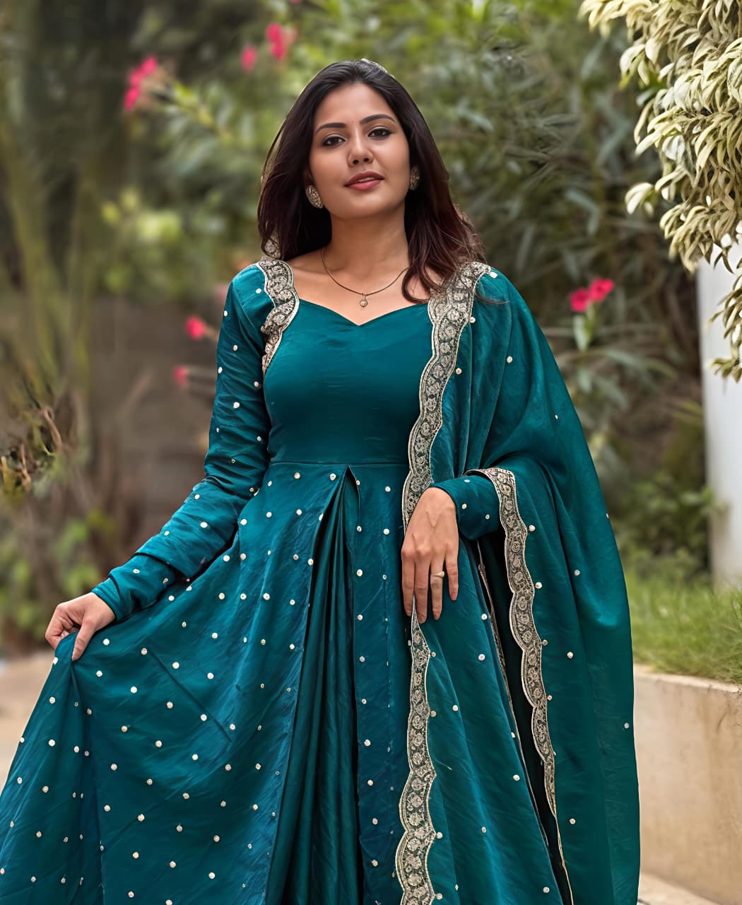 This Exquisite  Georgette anarkali  (RRRD30)