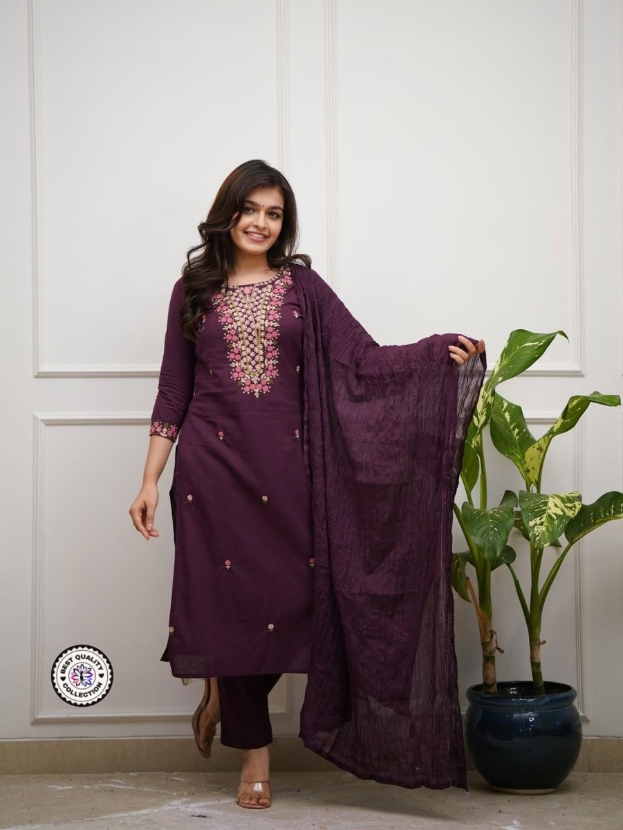 Amazing Beautiful Collection 💞 PAIR OF TOP - BOTTOM & DUPATTA💞 (NFRSD01) - suitswala