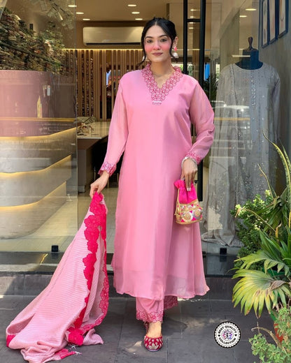 Amazing Beautiful Collection 💞 PAIR OF TOP - BOTTOM DUPATTA (NFRSD04) - suitswala