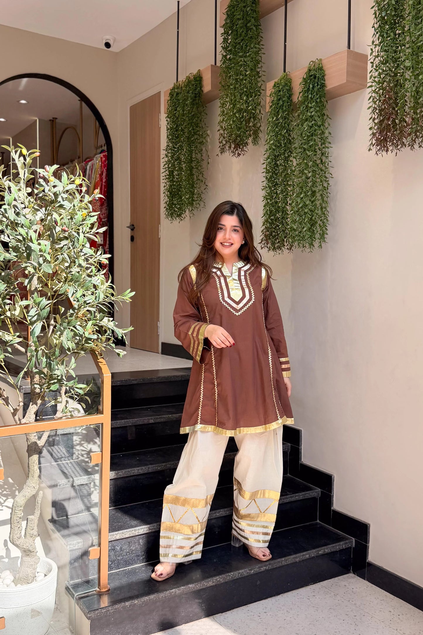 Most Viral Kareena Kapoor Style Cotton Kurta Set with Premium Gota Patti Work (RD034)