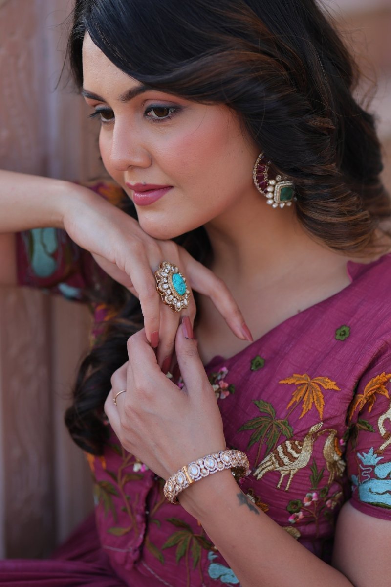 FESTIVAL SPECIAL CRUNCHY EMBROIDERED KOTI GOWN (WDN53) 01 - suitswala