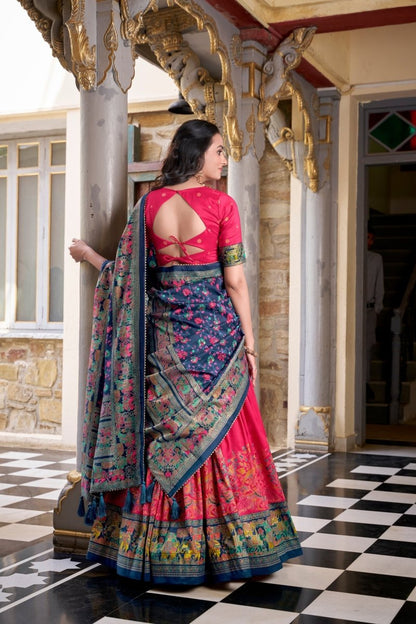FESTIVAL SPECIAL TUSSAR SILK LEHENGA CHOLI WITH DUPATTA (WDN106)01 - suitswala