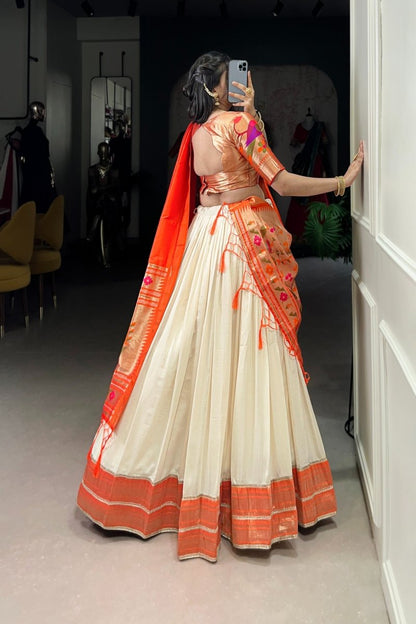 FESTIVAL SPECIAL VICHITRA SILK PAITHANI LEHENGA CHOLI WITH DUPATTA (WDN91) - suitswala