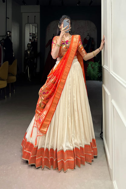 FESTIVAL SPECIAL VICHITRA SILK PAITHANI LEHENGA CHOLI WITH DUPATTA (WDN91) - suitswala