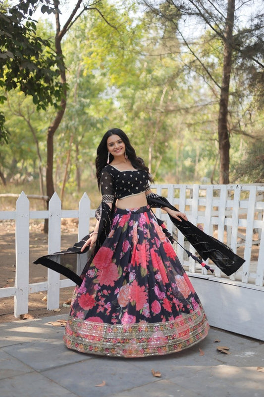 FESTIVE SPECIAL DIGITAL PRINTED LEHENGA SET (WDN105) - suitswala
