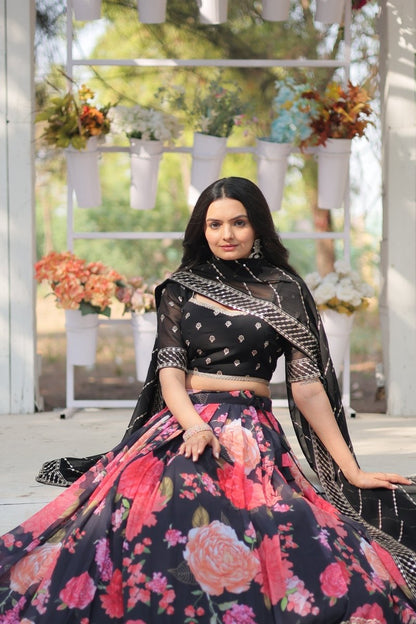 FESTIVE SPECIAL DIGITAL PRINTED LEHENGA SET (WDN105) - suitswala