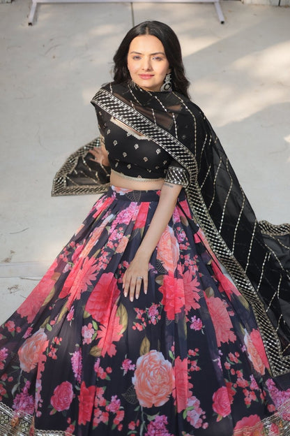 FESTIVE SPECIAL DIGITAL PRINTED LEHENGA SET (WDN105) - suitswala