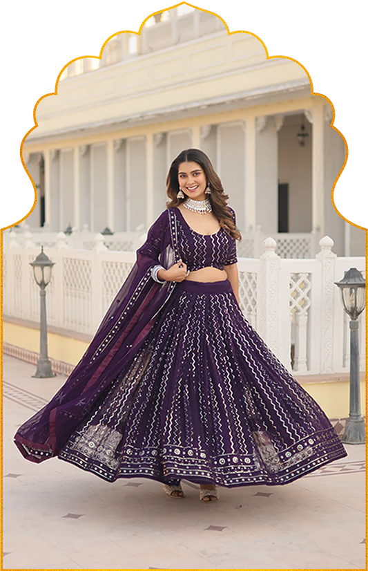 Designer Premium Gown-With-Dupatta