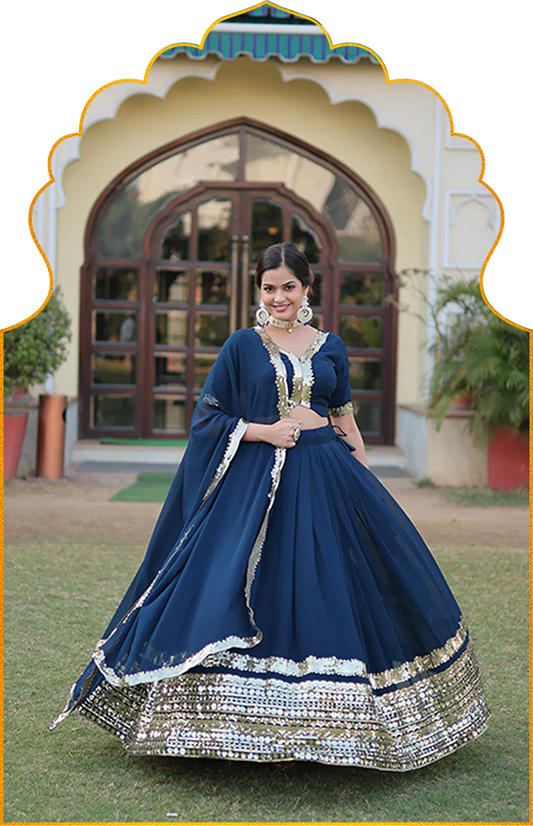 Designer Premium Gown-With-Dupatta