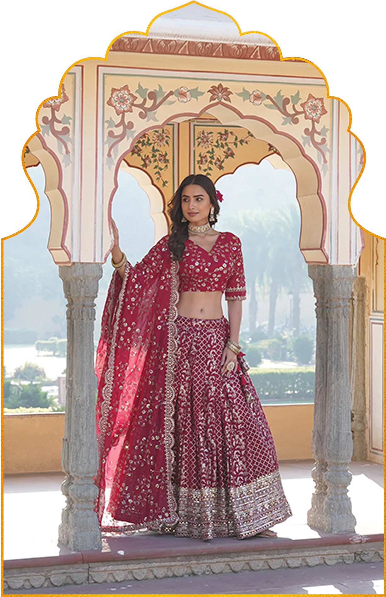 Designer Premium Gown-With-Dupatta