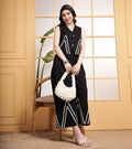 Embroidered Button-Front Co-Ord Set (CJ04)