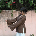 Elegant V-Neck Tunic & Palazzo Set  (CJ03)