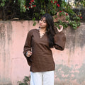 Elegant V-Neck Tunic & Palazzo Set  (CJ03)