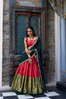 NARAYAN PATTU LEHENGA CHOLI WITH GEORGETTE EMBROIDERED DUPATTA (WDN83) 03 - suitswala
