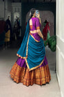 NARAYAN PET ZARI WEAVING LEHENGA CHOLI WITH VICHITRA SILK DUPATTA (WDN130) 02 - suitswala