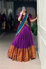 NARAYAN PET ZARI WEAVING LEHENGA CHOLI WITH VICHITRA SILK DUPATTA (WDN130) 02 - suitswala