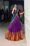 NARAYAN PET ZARI WEAVING LEHENGA CHOLI WITH VICHITRA SILK DUPATTA (WDN130) 02 - suitswala