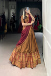 NARAYAN PET ZARI WEAVING LEHENGA CHOLI WITH VICHITRA SILK DUPATTA (WDN130) - suitswala