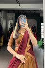 NARAYAN PET ZARI WEAVING LEHENGA CHOLI WITH VICHITRA SILK DUPATTA (WDN130) - suitswala