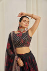 ORGANZA EMBROIDERED LEHENGA CHOLI WITH DUPATTA (WDN121) - suitswala