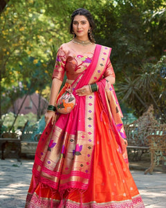 PAITHANI SPECIAL JEQUARD SILK LEHENGA CHOLI WITH DUPATTA (WDN95)