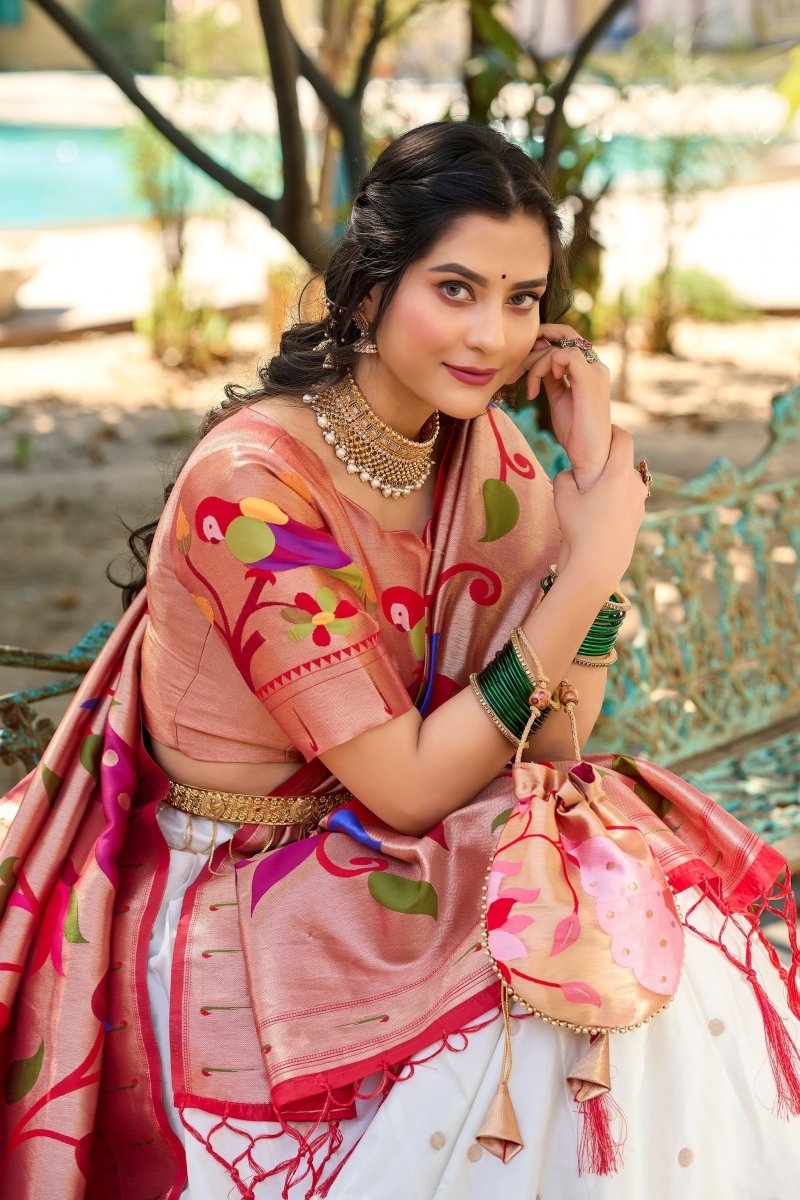 PAITHANI SPECIAL JEQUARD SILK LEHENGA CHOLI WITH DUPATTA (WDN95)01 - suitswala