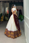 POLY COTTON LEHENGA CHOLI WITH GEORGETTE DUPATTA (WDN127) - suitswala