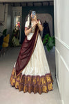 POLY COTTON LEHENGA CHOLI WITH GEORGETTE DUPATTA (WDN127) - suitswala