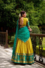 PONGAL SPECIAL POLY COTTON ZARI WEAVING WORKED LEHENGA CHOLI (WDN97) 03 - suitswala