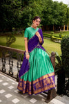 PONGAL SPECIAL POLY COTTON ZARI WEAVING WORKED LEHENGA CHOLI (WDN97) - suitswala